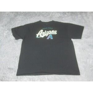 Arizona Diamondbacks Shirt Adult 2XL Black Chase Field Graphic Print Short Slv